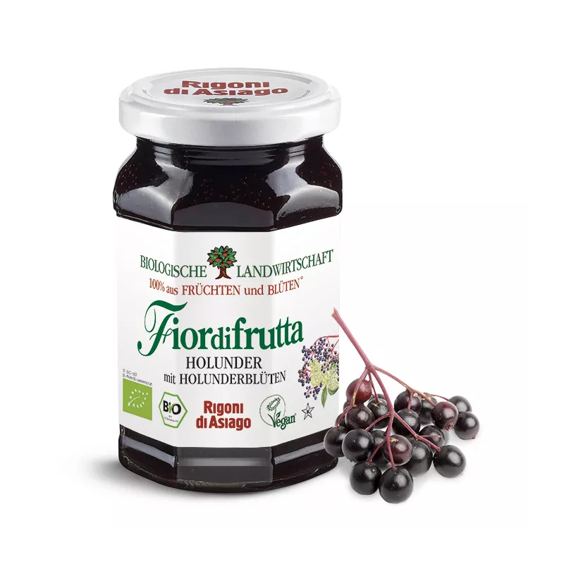 Rigoni di Asiago - flor de saúco & berry fruit spread - 250g