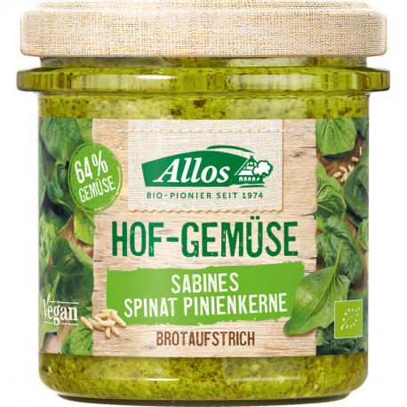 Allos - Hofgemüse Steffi's spinach pine nuts - 135g