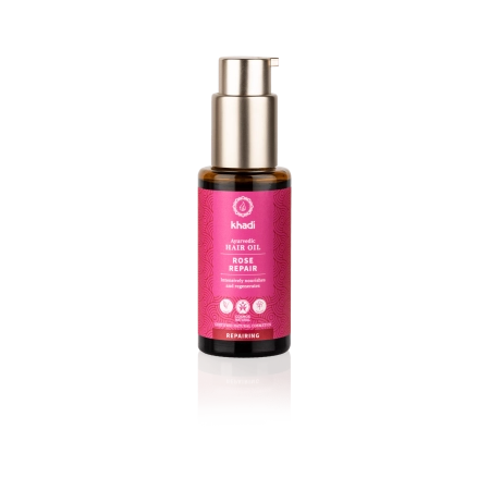 Khadi - Huile capillaire ayurvédique Rose Repair - 50ml