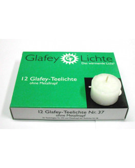 Lámparas Glafey - 12 velas de té sin funda | Miraherba