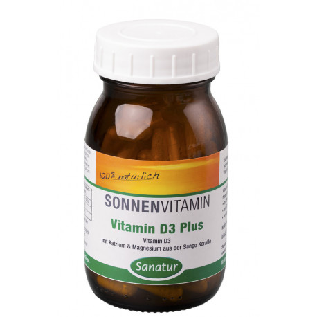 Sanatur - Vitamin D3 Plus - 90 capsules | Miraherba food supplement