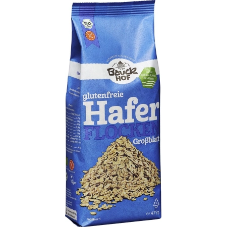 Bauckhof - Avena de hoja grande, sin gluten - 475g | Miraherba