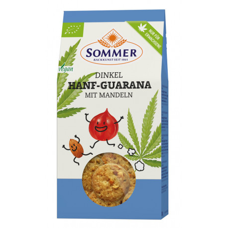 Sommer - Dinkel Hanf-Guarana Cookies - 150g | Miraherba Bio Kekse