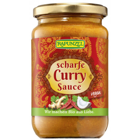 Rapunzel - Curry-Sauce scharf - 350ml | Miraherba Bio-Lebensmittel