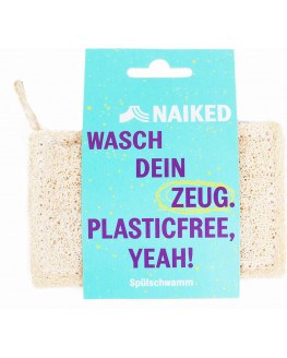 Naiked - Esponja lavavajillas Luffa sin plástico - 1 pieza