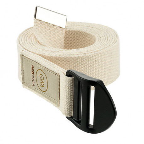 AKO Yoga - Yoga Belt OM - natural white