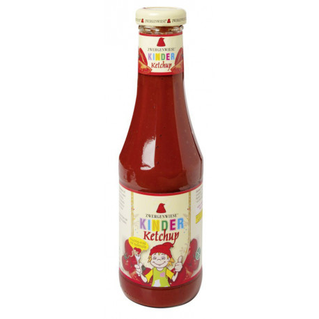 Zwergenwiese - ketchup infantil con edulcorante de manzana - 500ml