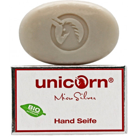 Unicorn - Handseife Silber groß - 100g | Miraherba Naturkosmetik