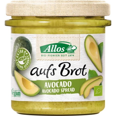 Allos - su pane avocado - 140g | Crema spalmabile biologica Miraherba