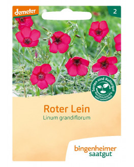 Bingenheimer Saatgut - Lino rojo - 0.4g | Plantas de Miraherba
