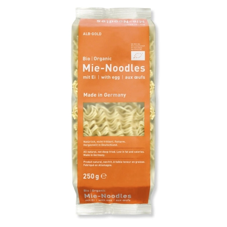 Alb-Gold - Fideos Mie con Huevo - 250g | Comida ecológica Miraherba