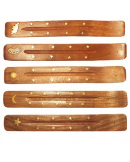 Saraswati - Porta varillas de incienso de madera - 1 pieza