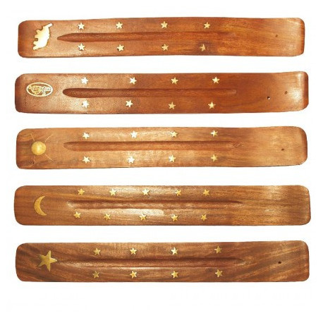 Saraswati - Incense Stick Holder Wood - 1 piece | Miraherba smoking