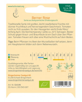Bingenheimer Saatgut - Tomate Berner Rose | Plantes de Miraherba