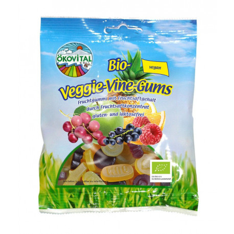 Ökovital - Organic Veggie Vine Gums - 80g | Miraherba Organic Sweets