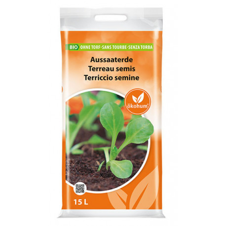 Ökohum - terreau de semis biologique - 15l | Plantes de Miraherba
