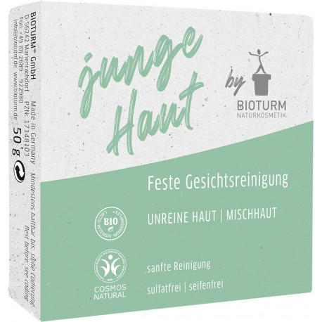 Bioturm - Detergente viso rassodante per pelli giovani - 50g