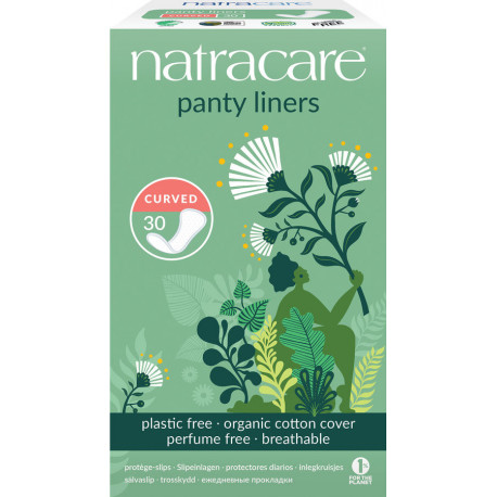 Natracare Curved Protege-Slips - 30 Unidades