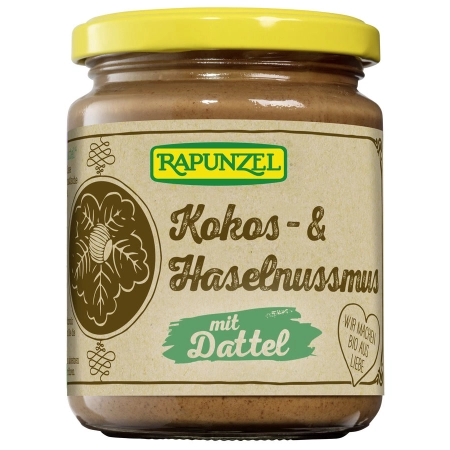 Rapunzel - burro di cocco e nocciole con dattero - 250g | Miraherba