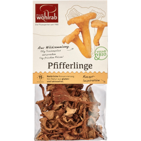 Wohlrab - dried organic chanterelles | Miraherba organic food