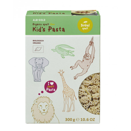 Alb-Gold - Pasta di Farro per Bambini Zoo - 300g