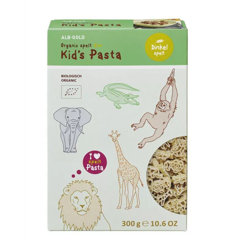 Alb-Gold - Kid's Dinkel Pasta Zoo - 300g | Miraherba Bio Lebensmittel