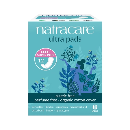 Natracare Ultra Assorbenti Super Plus - 12 Pezzi