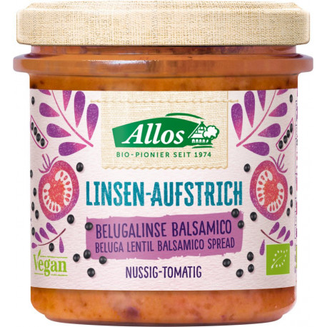 Allos - Lentil Spread Beluga Lint Balsamic Vinegar | Miraherba foods