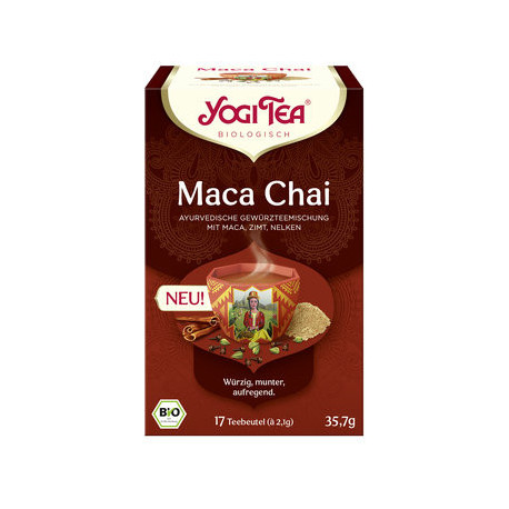 Yogi Tea - Maca Chai Bio - 17 sachets de thé | Thé bio Miraherba