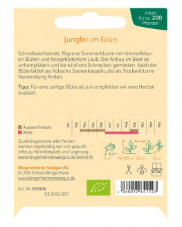 Bingenheimer Saatgut - Jungfer im Grün | Miraherba Pflanzen