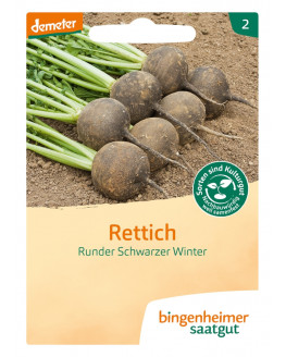Bingenheimer Saatgut - Radish round black winter - 3.5g