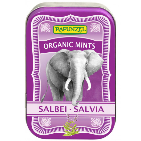 Rapunzel - Caramelos de salvia de menta orgánica - 50g