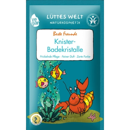 Lüttes Welt - Cristalli da bagno scoppiettanti "Best Friends" - 80g