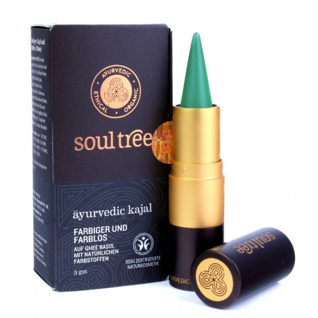 soultree - Kajal Tulsi Green - 3g | Miraherba natural cosmetics