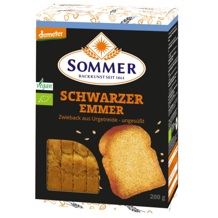 Estate - Demeter Black Emmer Zwieback - 200g