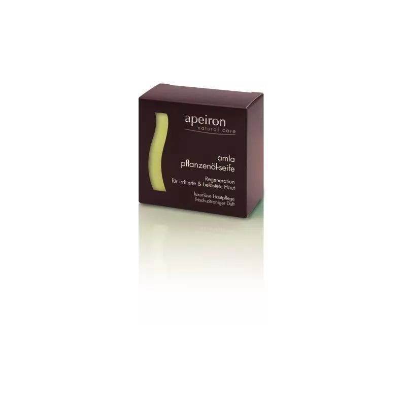 Buy Apeiron vegan vegetable oil soap with amla for irritated skin
