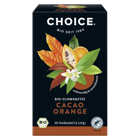 CHOICE - Té orgánico de naranja y cacao - 40g