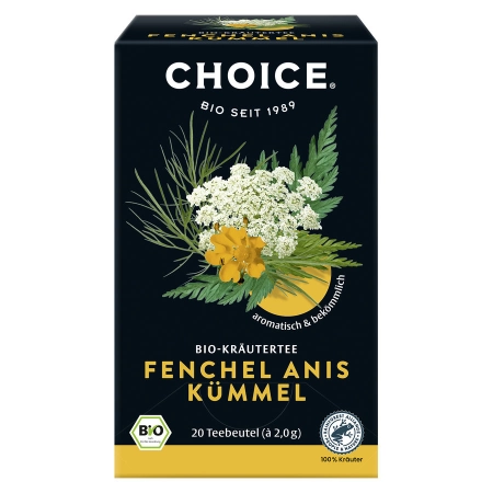 CHOICE - Té orgánico de alcaravea y anís de hinojo - 40g