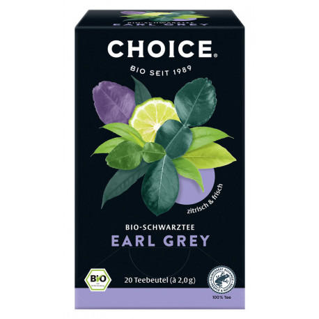 CHOICE - Tè biologico Earl Grey - 40g | Tè bio Miraherba