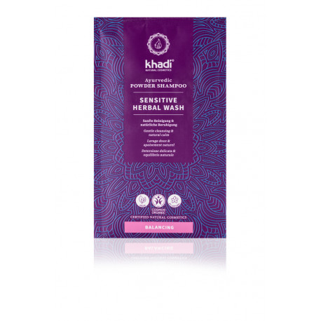 Khadi - Shampooing shampooing en poudre sensible aux herbes - 50g