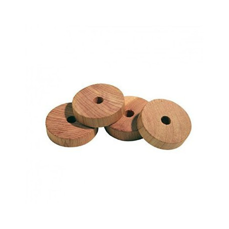 Rezi - anillos de madera de cedro contra las polillas - 6 piezas