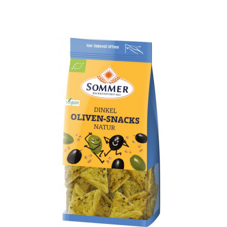 Summer - spelled olive snacks natural, vegan - 150g