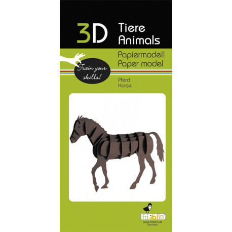 Fridolin - Horse Paper Kit | Miraherba Christmas