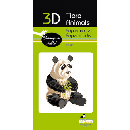 Fridolin - Bausatz Panda Papier | Miraherba Weihnachten