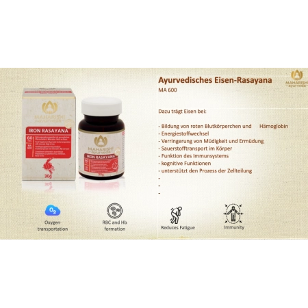 Maharishi Ayurveda - MA 600 - Ferro - Rasayana - 60 compresse