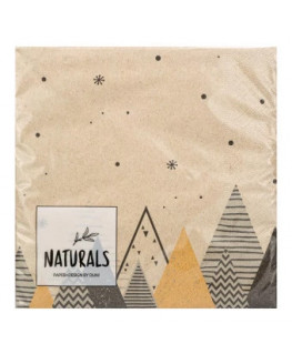 Naturals - eco napkin zigzag fir | Miraherba eco household