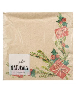 Naturals - brindilles de serviettes écologiques - 25 pièces
