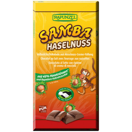 Rapunzel - Samba Chocolate - 90g | Miraherba organic chocolate