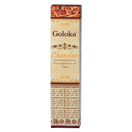 Goloka - Chandan Sandalwood Incense Sticks - 15g | Miraherba smoking
