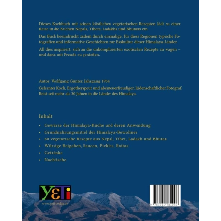 Wolfgang Günter - Die Küche des Himalaya | Miraherba Kochbücher